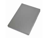 Porte-bloc avec coffret MAULassist A4 ouverture latérale aluminium