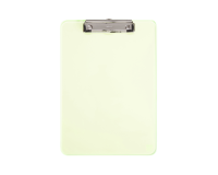 Porte-bloc MAUL A4 portrait PS transparent néon jaune