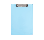 Porte-bloc MAUL A4 portrait plastique transparent néon bleu