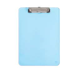 MAUL Klemmbrett A4 Hochformat transparent Neonblau