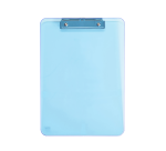 Porte-bloc MAUL A4 portrait plastique transparent néon bleu