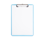 Porte-bloc MAUL A4 portrait plastique transparent néon bleu