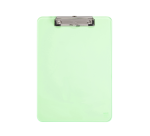 MAUL Klemmbrett A4 Hochformat aus transparentem neongrünem Kunststoff