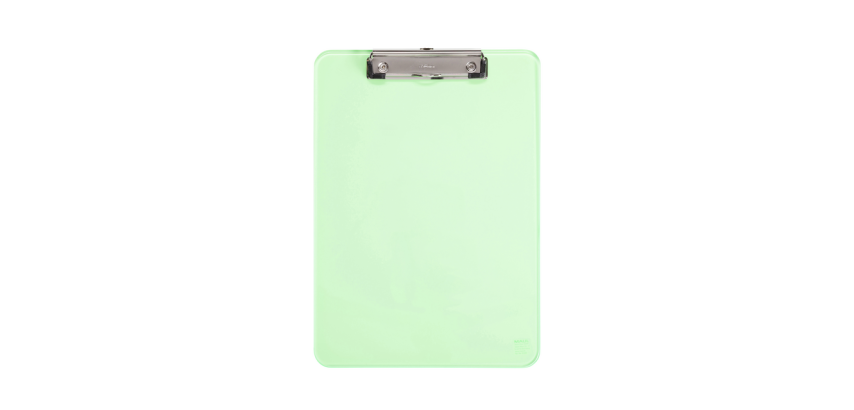 MAUL clipboard A4 portrait transparent neon green plastic