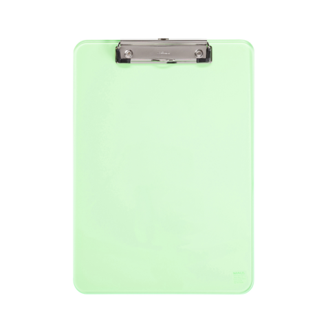 Porte-bloc MAUL A4 portrait transparent néon vert