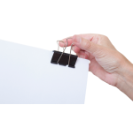 Pince à papier MAUL 213 Foldback 50mm noir 12 pièces