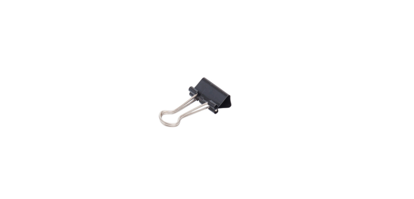 MAUL 213 Foldback Paper Clip 19mm Black 12 Pieces
