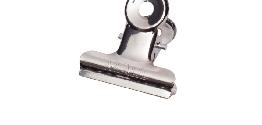 Pince à papier MAUL Bulldog 30mm capacité 10mm argent 10 pièces