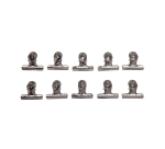 Pince à papier MAUL Bulldog 50mm capacité 20mm argent 10 pièces