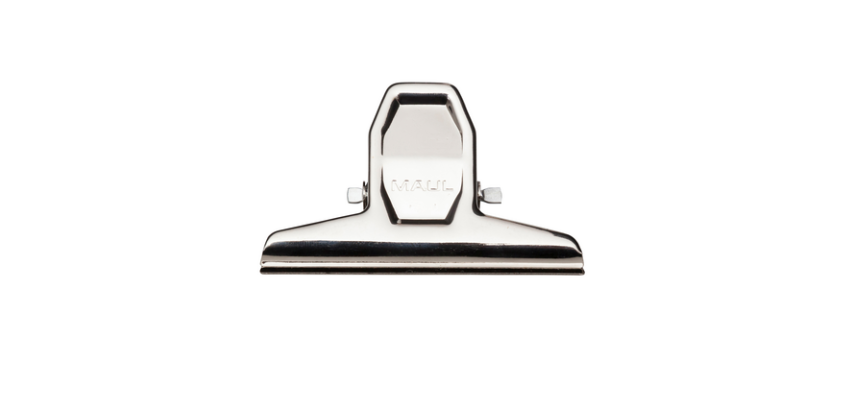MAULpro Papierklammer 75mm Kapazität 20mm Silber 2 Stück