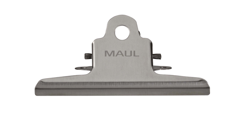 MAUL Classic Papierklemme Edelstahl 147mm Silber