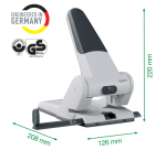 Leitz 5180 Heavy Duty Hole Punch 65 Sheets Silver