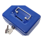 MAUL cash box with piggy bank slot 125x95x60mm blue