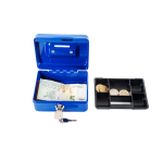 MAUL cash box with piggy bank slot 125x95x60mm blue