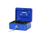 MAUL cash box with piggy bank slot 125x95x60mm blue