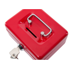 Coffret caisse MAUL avec fente tirelire 125x95x60mm rouge