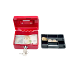 Coffret caisse MAUL avec fente tirelire 125x95x60mm rouge