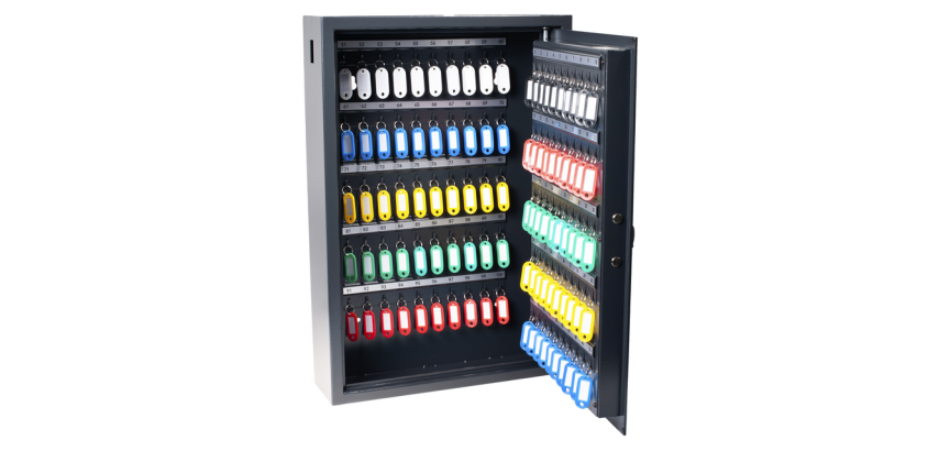 High-security Pavo key cabinet 100 hooks 600x410x120mm