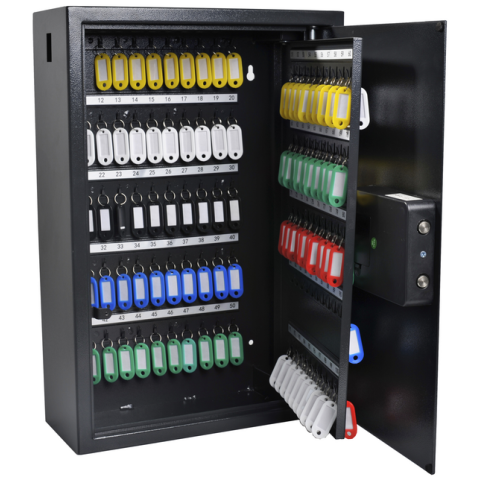 Cupboard 150 keys electronic code locking Pavo, dark grey