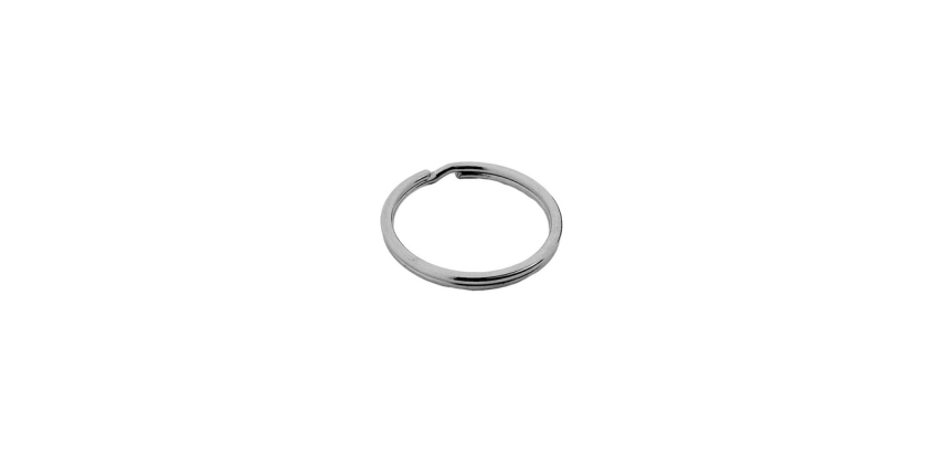 Key ring Ø38mm 100 pieces silver