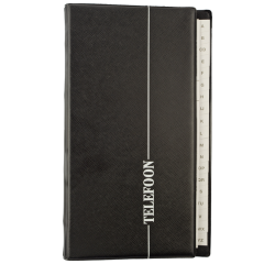 Registre téléphonique Kangaro 215x130mm A-Z 4 anneaux noir