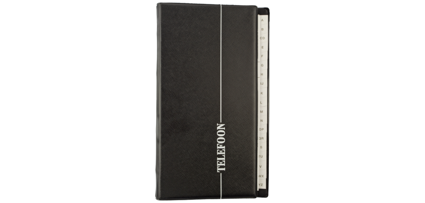 Kangaro Telephone Register 215x130mm A-Z 4 rings black