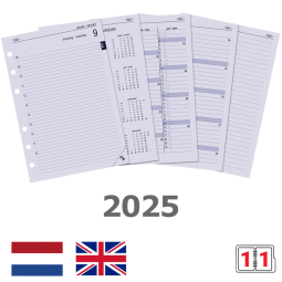 Agendavulling 2025 Kalpa A5 1dag/1pagina