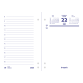 Recharge bloc 2025 Brepols 1 jour/2 pages perforation universelle