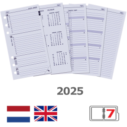 Agendavulling 2025 Kalpa Personal 7dagen/2pagina's