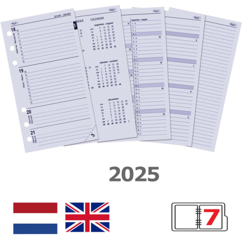 Recharge agenda 2025 Kalpa Personal 7 jours/2 pages