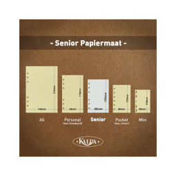 Organiseur Kalpa Clipbook A5 avec agenda 2024-2025 7j/2p impression serpent brun