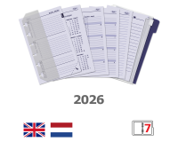 Recharge agenda 2026 Kalpa Pocket boîte année 7jours/2pages