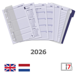 Recharge agenda 2026 Kalpa Pocket boîte année 7jours/2pages