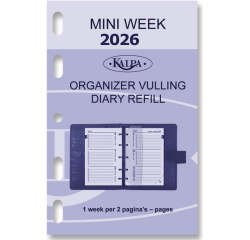 Recharge agenda 2026 Kalpa Mini 7 jours/2 pages