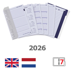 Recharge agenda 2026 Kalpa A5 boîte année 7jours/2pages