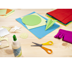 Ciseaux Westcott enfant pointus 130mm gaucher jaune/orange