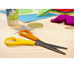 Ciseaux Westcott enfant pointus 130mm gaucher jaune/orange