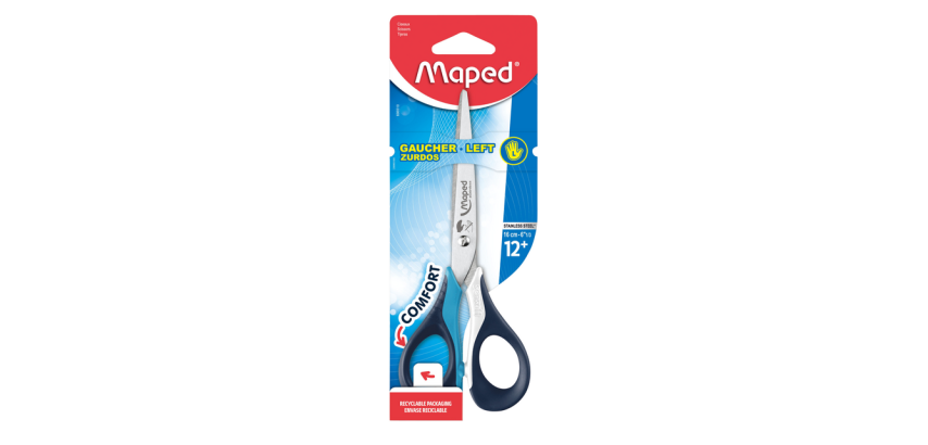 Ciseaux Maped Sensoft 16cm gaucher assorti