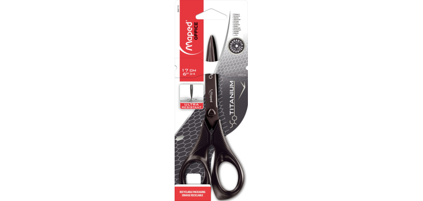 Maped Titanium Scissors 17cm Black
