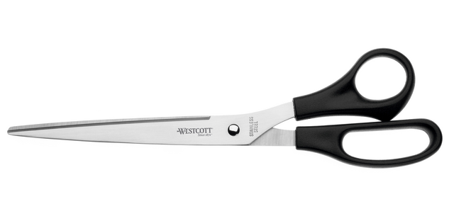 Ciseaux droitiers bouts pointus Westcott 25 cm