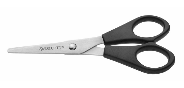 Westcott Buro 130mm Stainless Steel Scissors with Plastic Handle
