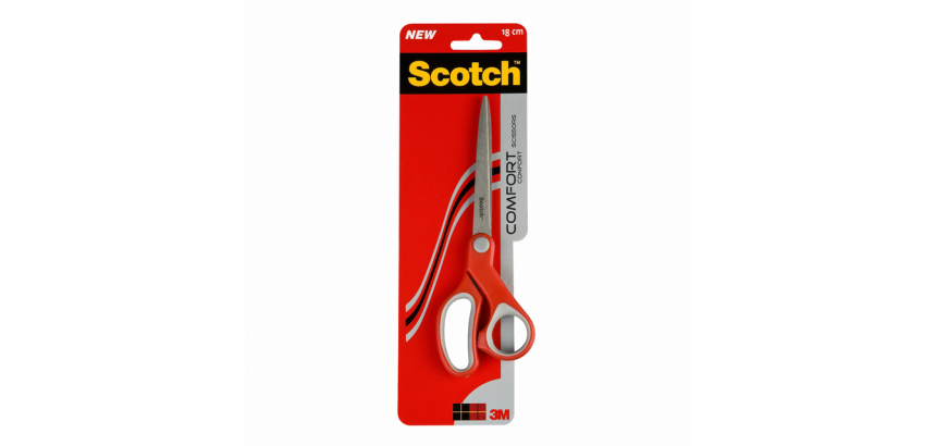 Ciseaux Scotch Confort 20cm rouge blister