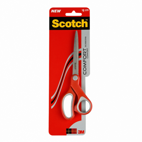 Ciseaux Scotch Confort 20cm rouge blister