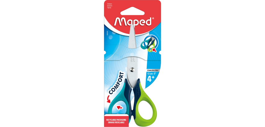 Ciseaux Maped Sensoft 13cm présentoir 12 pièces assorti