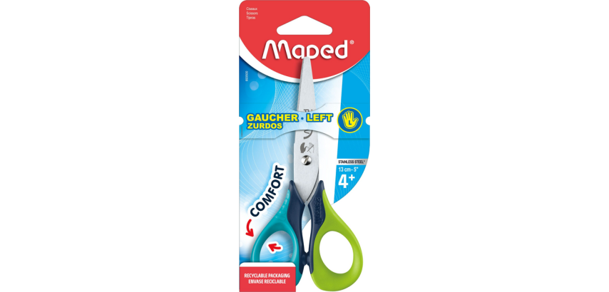 Maped Sensoft Schere 13 cm Linkshänder sortiert