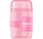 Maped Connect Pencil Sharpener with Eraser 2 Holes Display 20 Pieces Assorted Pastel