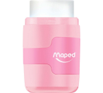 Maped Connect Pencil Sharpener with Eraser 2 Holes Display 20 Pieces Assorted Pastel