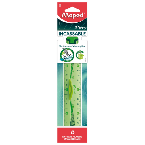 Règle Maped Flex avec prise 20cm assorti