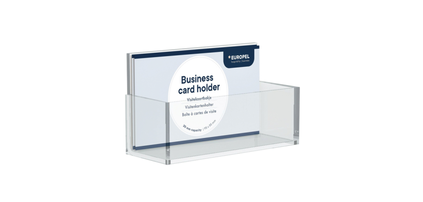 Bac à cartes de visite Europel 55x95mm acryl