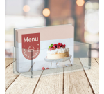 Bac à cartes de visite Europel 55x95mm acryl